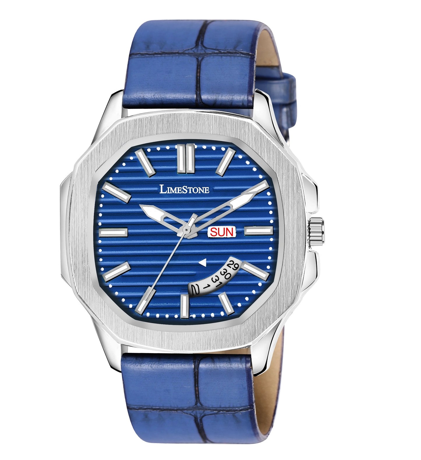 LIMESTONE OTUS 3D Dial The Vintage Day and Date Functioning Boys Quartz Analog Watch - For Men (OTUS039)