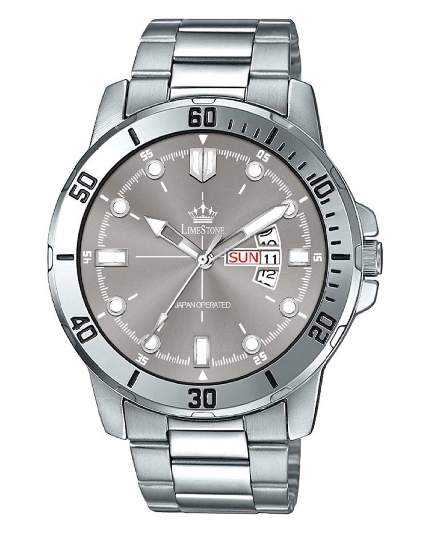 LIMESTONE Wheedler Series Day and Date Functioning Boys Quartz Analog Watch - For Men (LS3069)