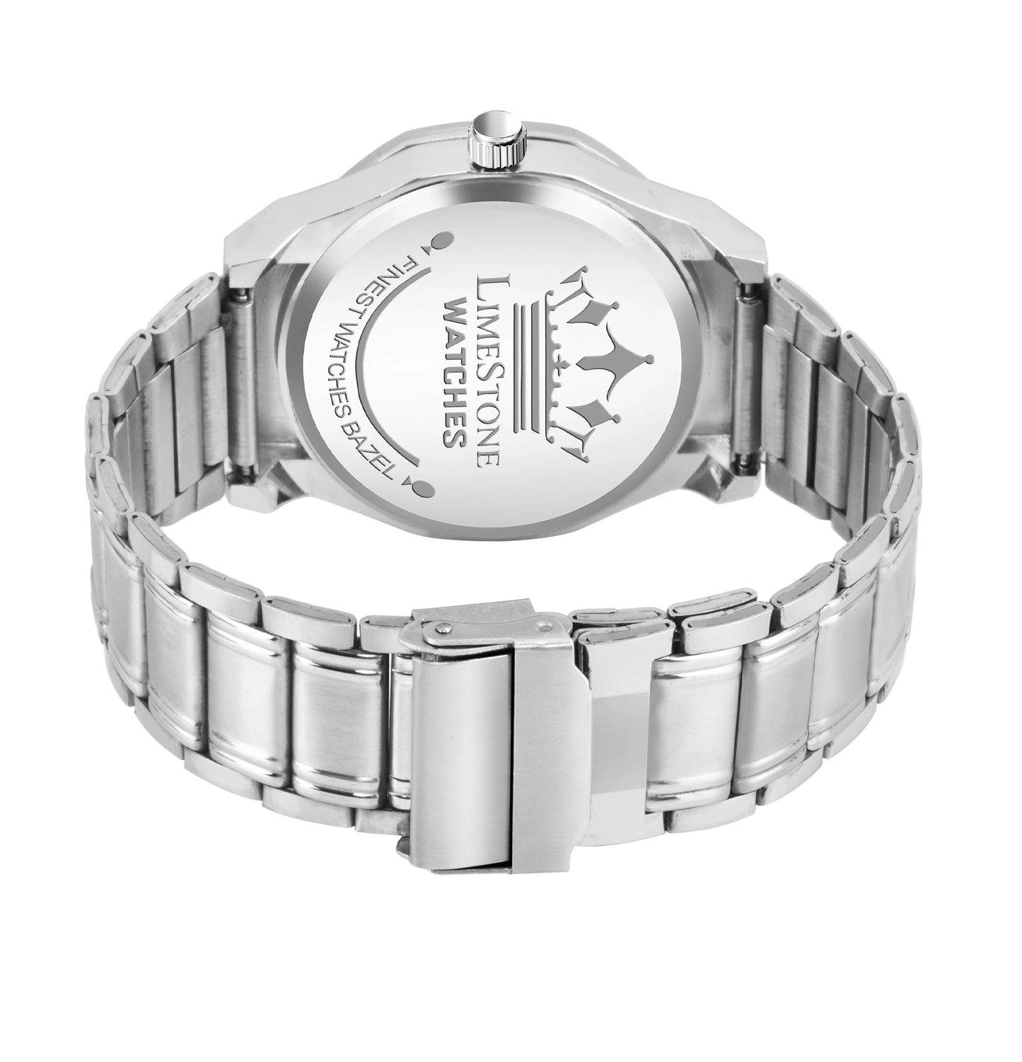 LIMESTONE Day and Date Display Screw Ring AP Design Quartz Analog Watch - For Men (LS3216)