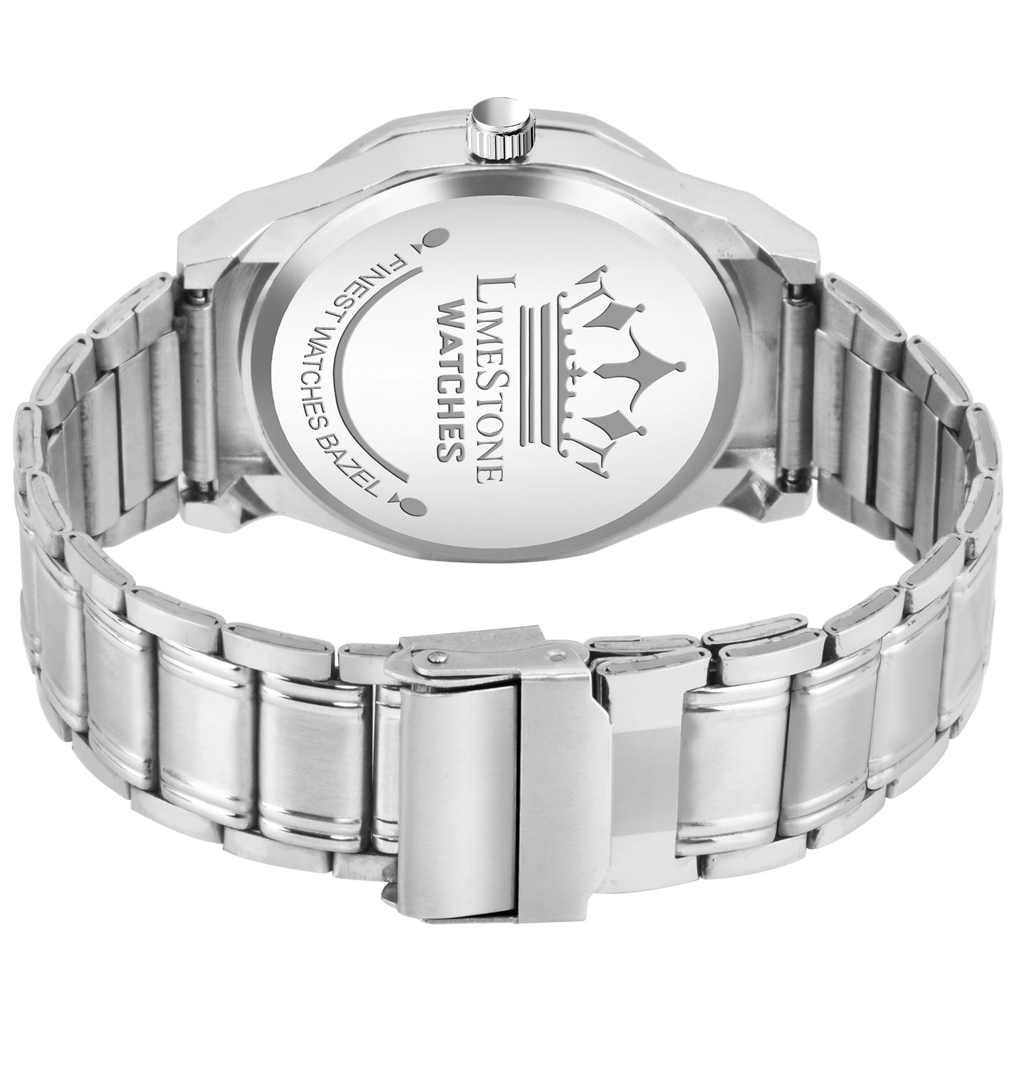 LIMESTONE Day and Date Display Screw Ring AP Design Quartz Analog Watch - For Men (LS3217)
