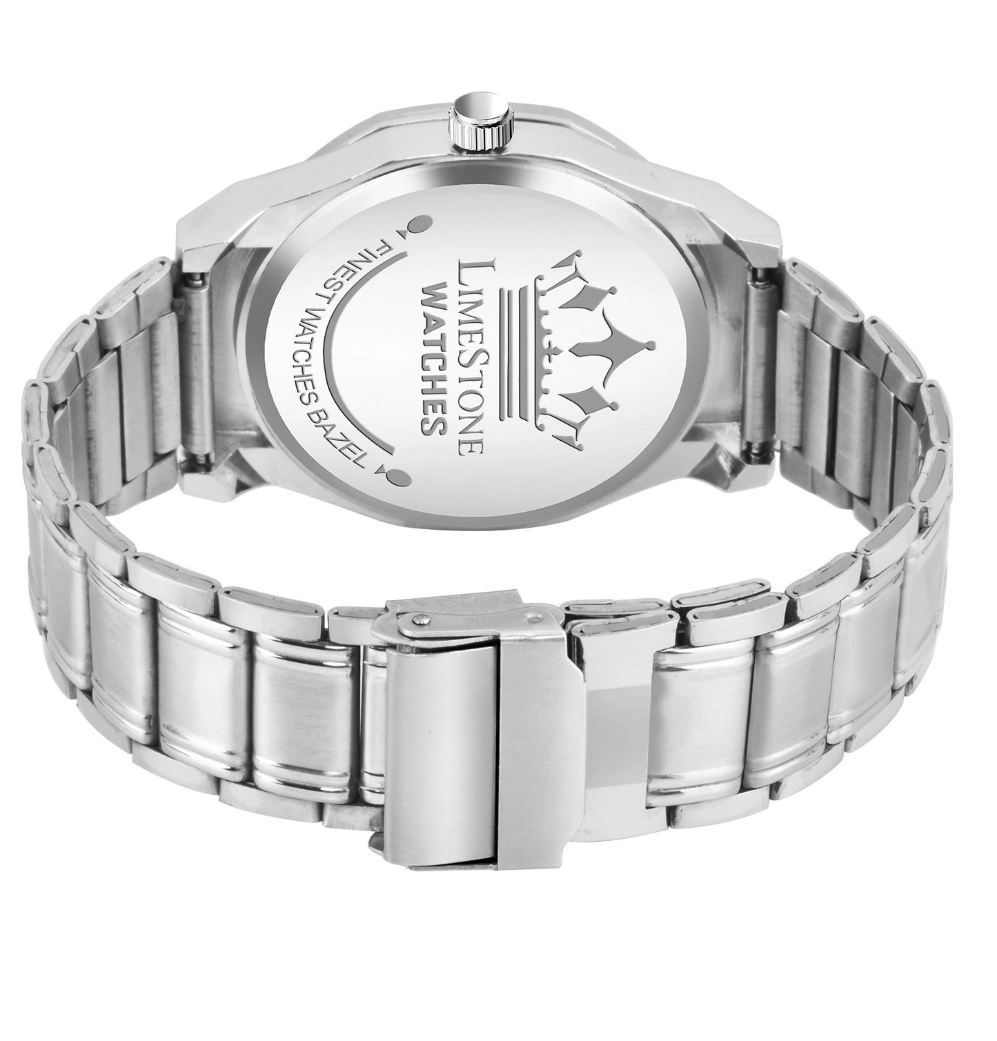 LIMESTONE Day and Date Display Screw Ring AP Design Quartz Analog Watch - For Men (LS3208)