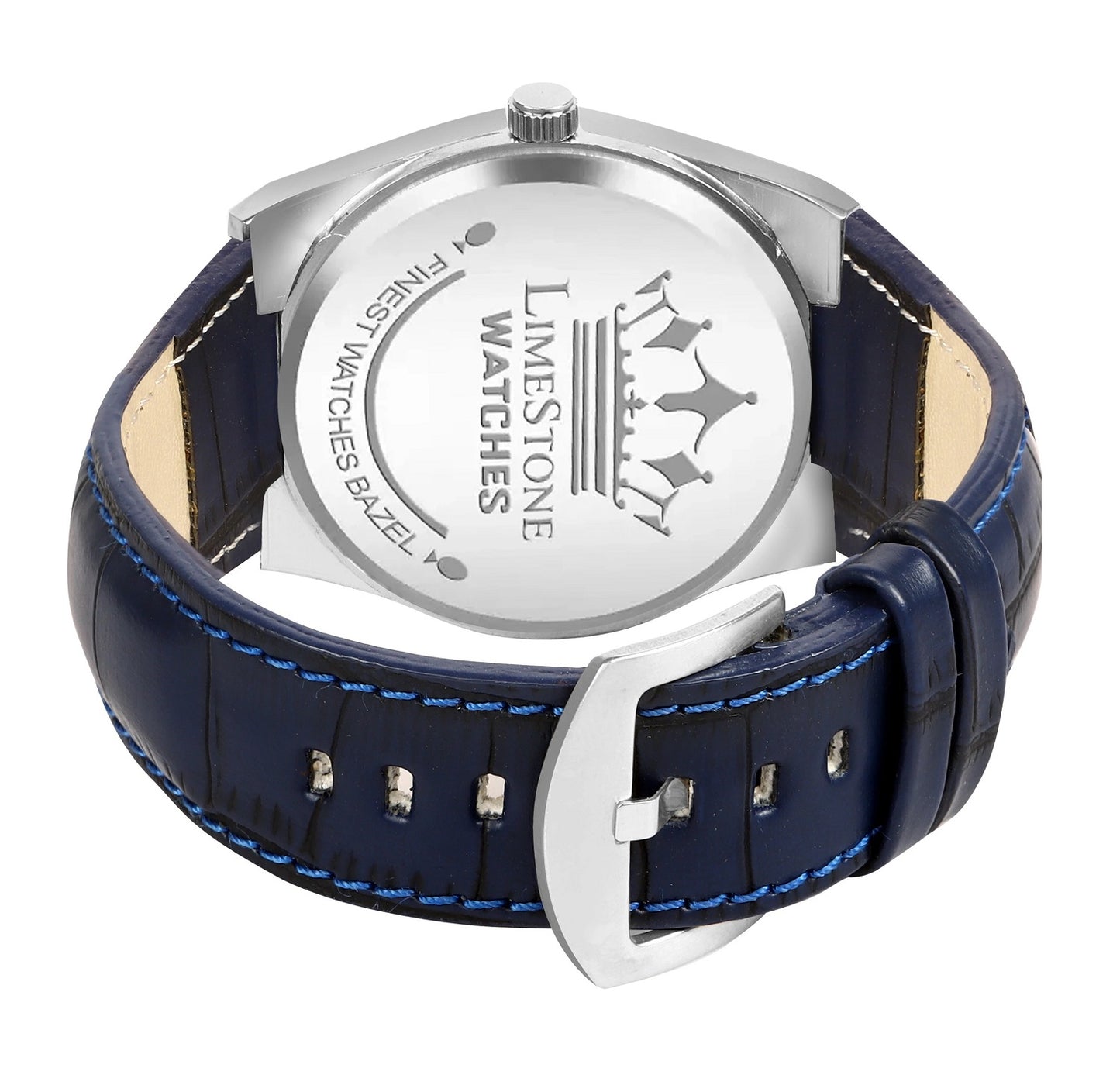 LIMESTONE Date Display Classic PRX Chronograph Leather Strap Quartz Analog Watch - For Men (TSOT111)
