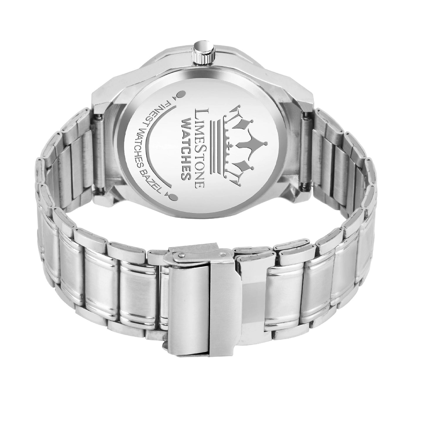LIMESTONE Day and Date Display Screw Ring AP Design Quartz Analog Watch - For Men (LS3213)