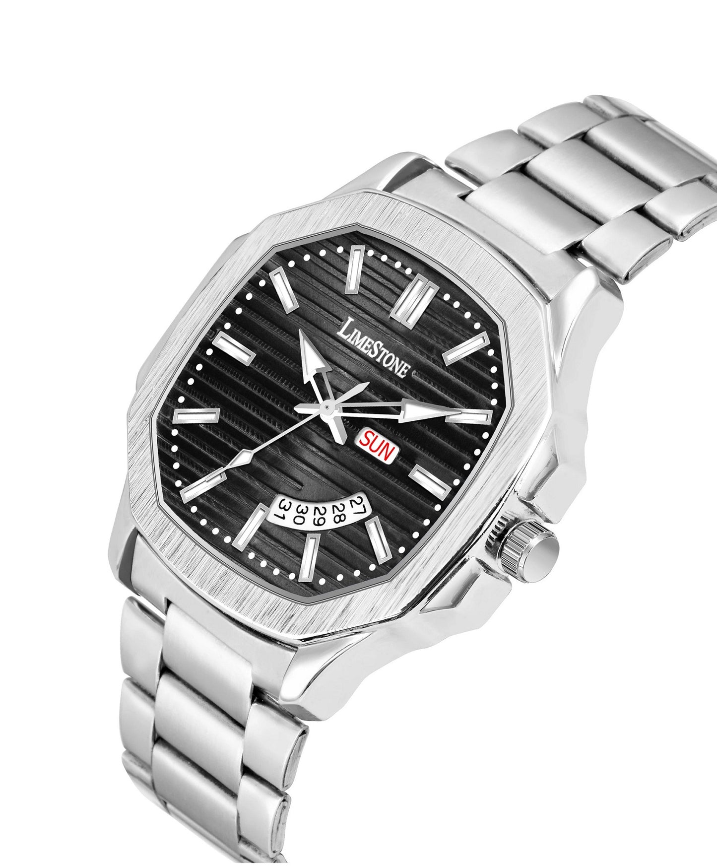 LIMESTONE OTUS 3D Dial The Vintage Day and Date Functioning Boys Quartz Analog Watch - For Men (OTUS0002)