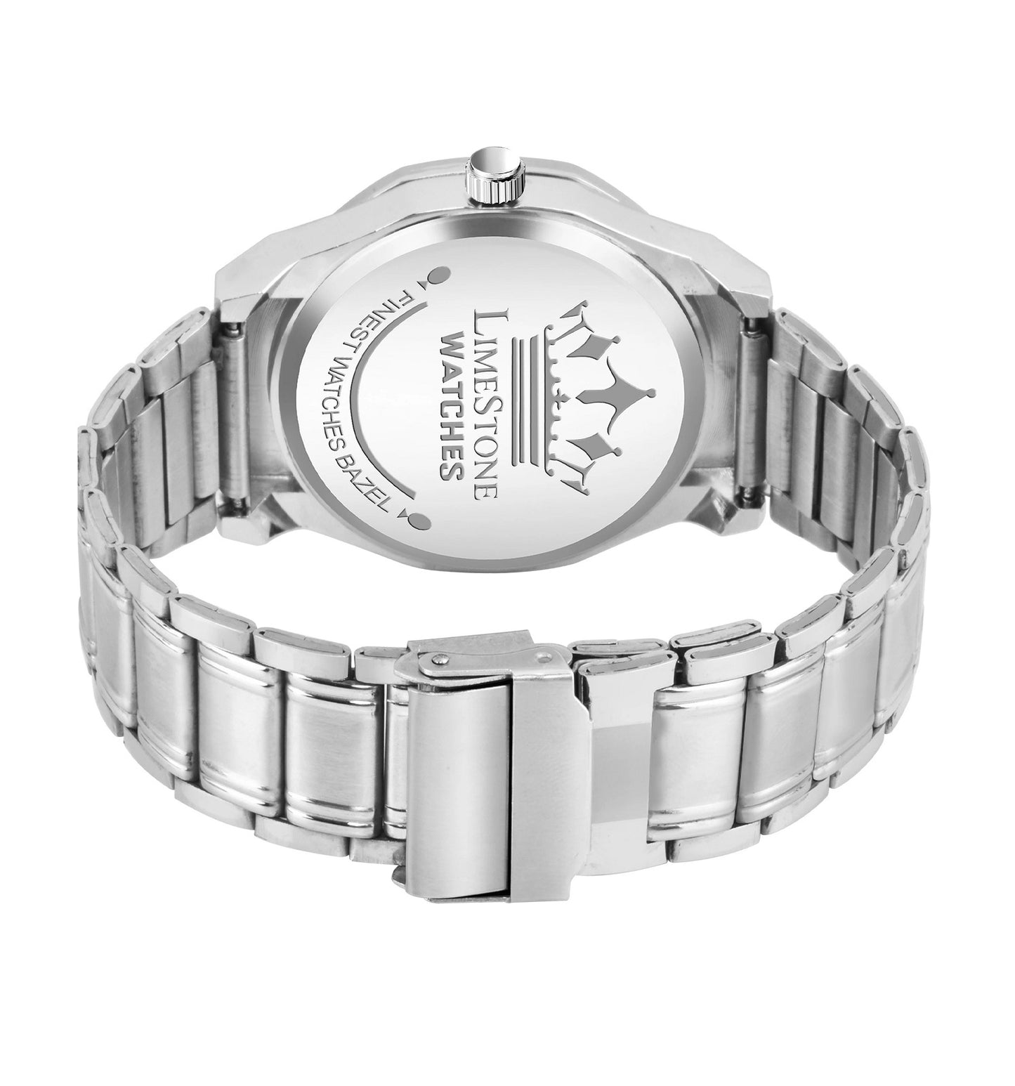 LIMESTONE Day and Date Display Screw Ring AP Design Quartz Analog Watch - For Men (LS3211)