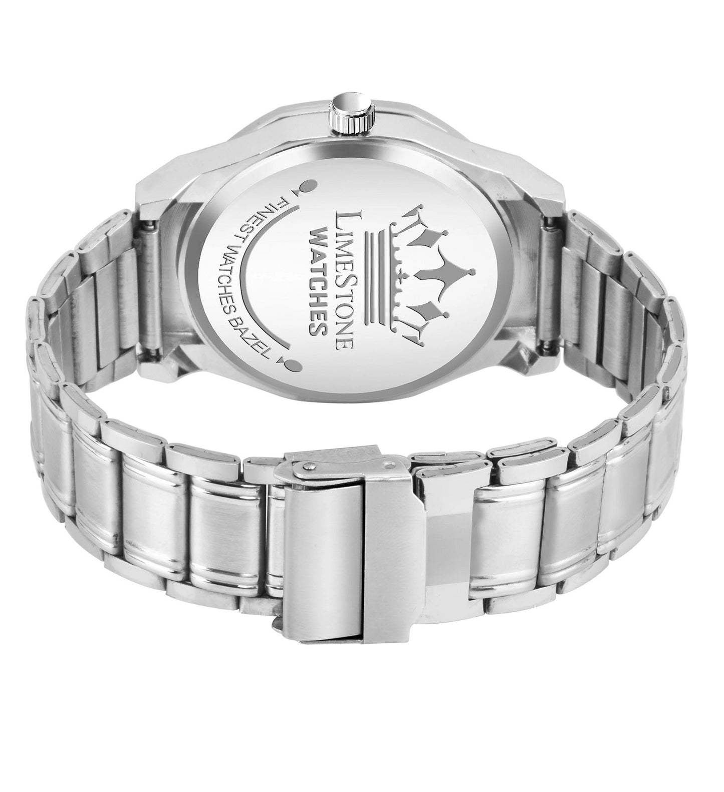 LIMESTONE Day and Date Display Screw Ring AP Design Quartz Analog Watch - For Men (LS3212)