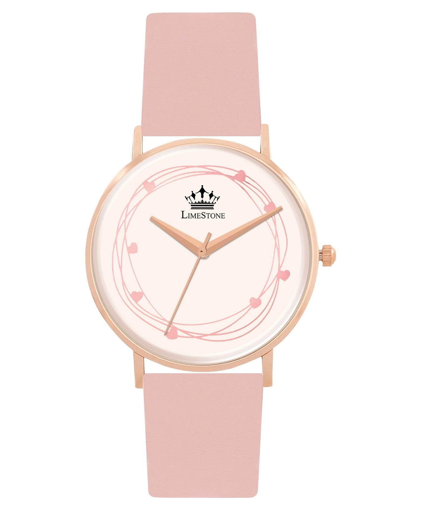 LIMESTONE Chalky Charm Watch Bracelet Stack Lovebird Chalky Charm Watch Bracelet Stack Analog Watch - For Women (LS1382+BRFF)