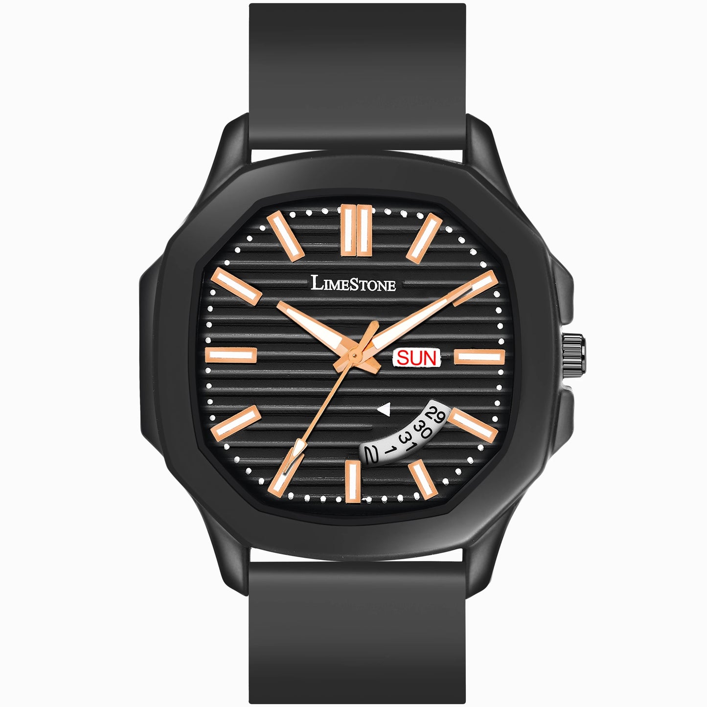 LIMESTONE OTUS Limited Day and Date Functioning Series Square Dial Boys Watch Quartz Analog Watch - For Men (OTUS040)