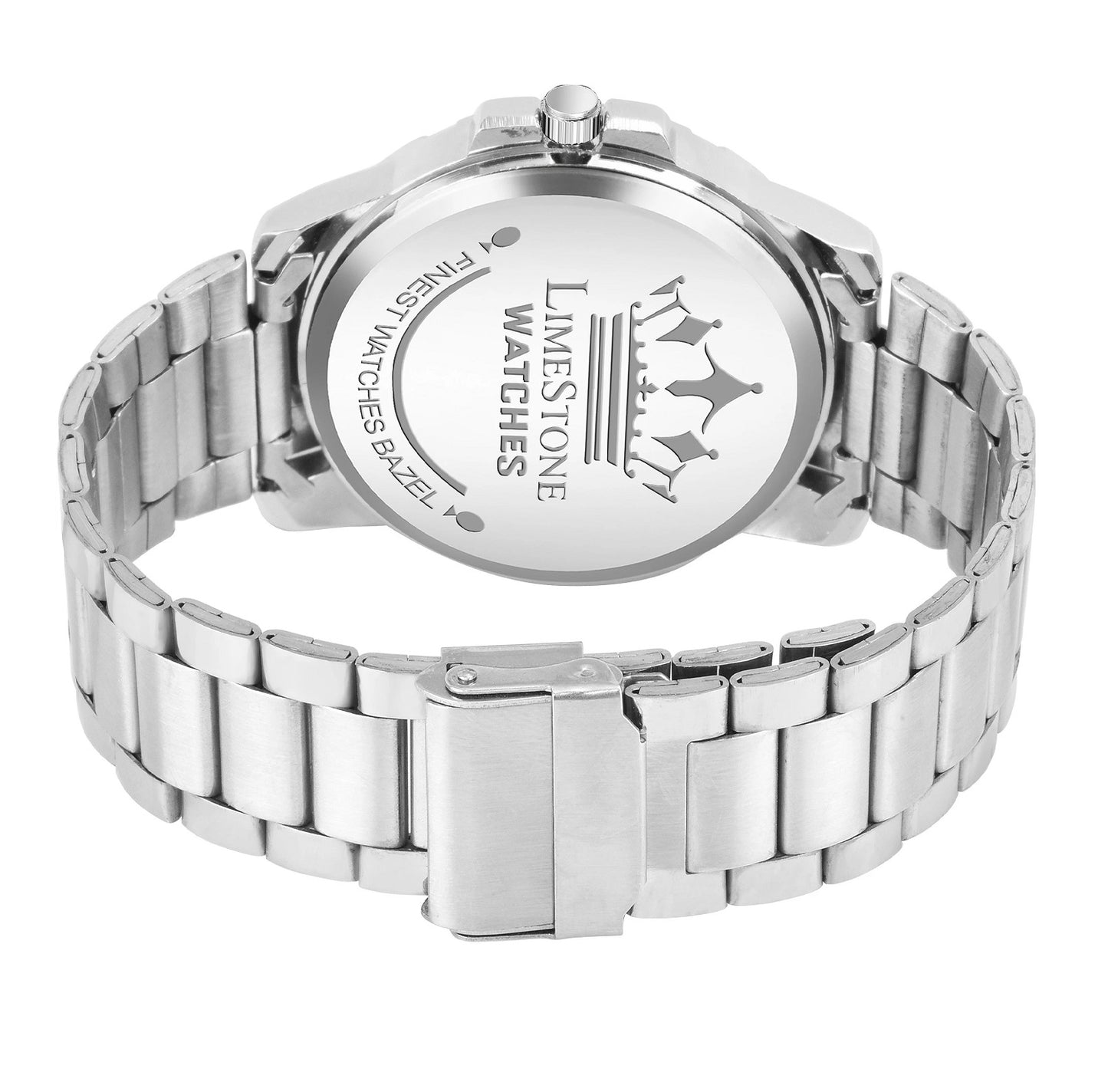 LIMESTONE Wheedler Series Day and Date Functioning Quartz Analog Watch - For Men (LS3067)