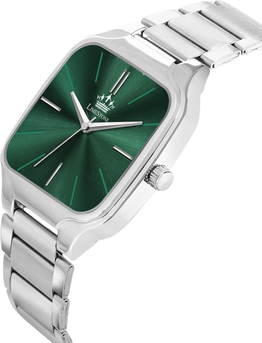 LIMESTONE NEW DESIGNER SQUARE DIAL QUARTZ Analog Watch - For Men LS3314