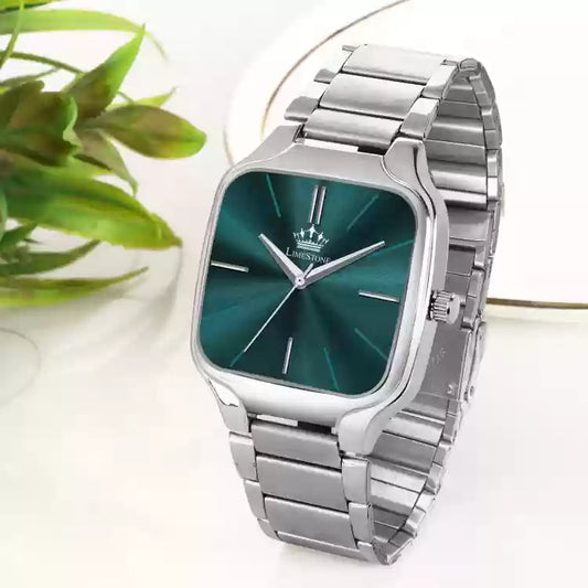 LIMESTONE NEW DESIGNER SQUARE DIAL QUARTZ Analog Watch - For Men LS3314