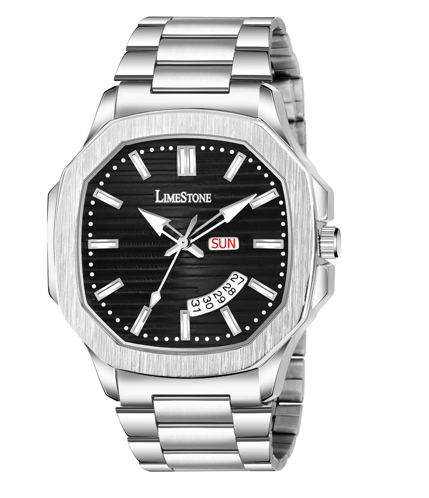 LIMESTONE OTUS 3D Dial The Vintage Day and Date Functioning Boys Quartz Analog Watch - For Men (OTUS0002)