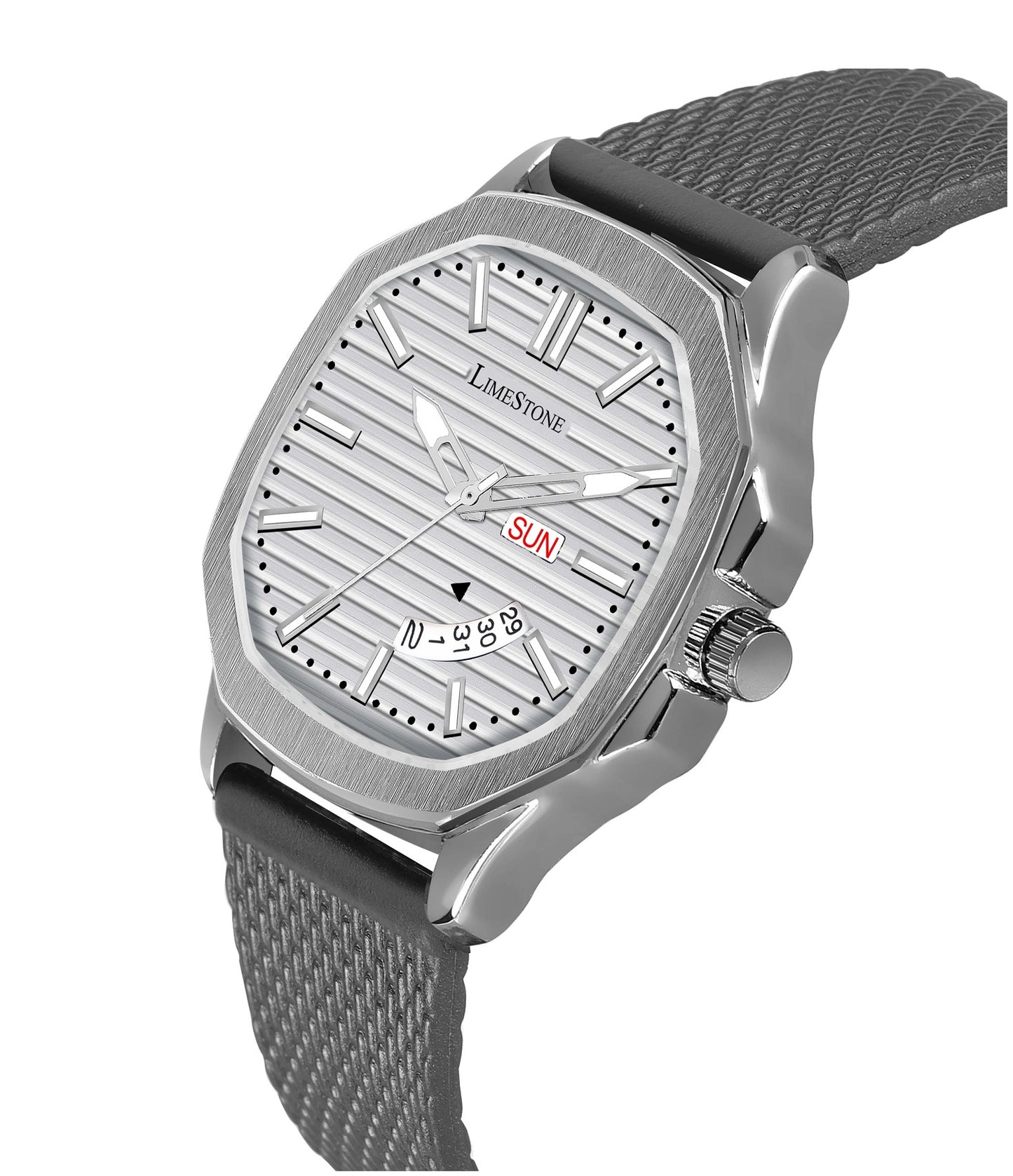 LIMESTONE OTUS 3D Dial The Vintage Day and Date Functioning Boys Quartz Analog Watch - For Men (OTUS025)