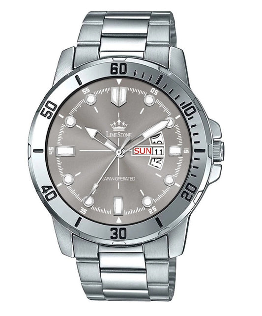 LIMESTONE Wheedler Series Day and Date Functioning Boys Quartz Analog Watch - For Men (LS3069)