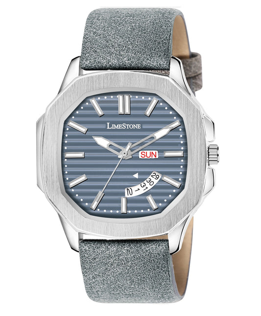 LIMESTONE OTUS 3D Dial The Vintage Day and Date Functioning Boys Quartz Analog Watch - For Men (OTUS038)