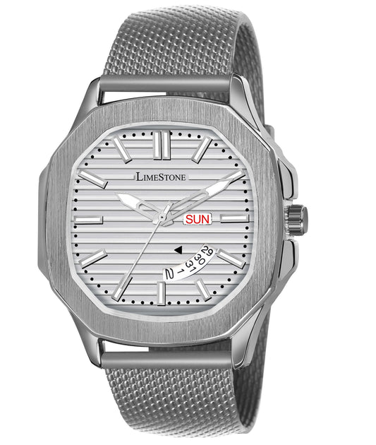 LIMESTONE OTUS 3D Dial The Vintage Day and Date Functioning Boys Quartz Analog Watch - For Men (OTUS025)