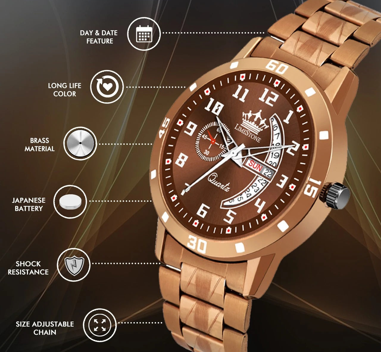 LIMESTONE Analog Watch - For Men (LS3043)