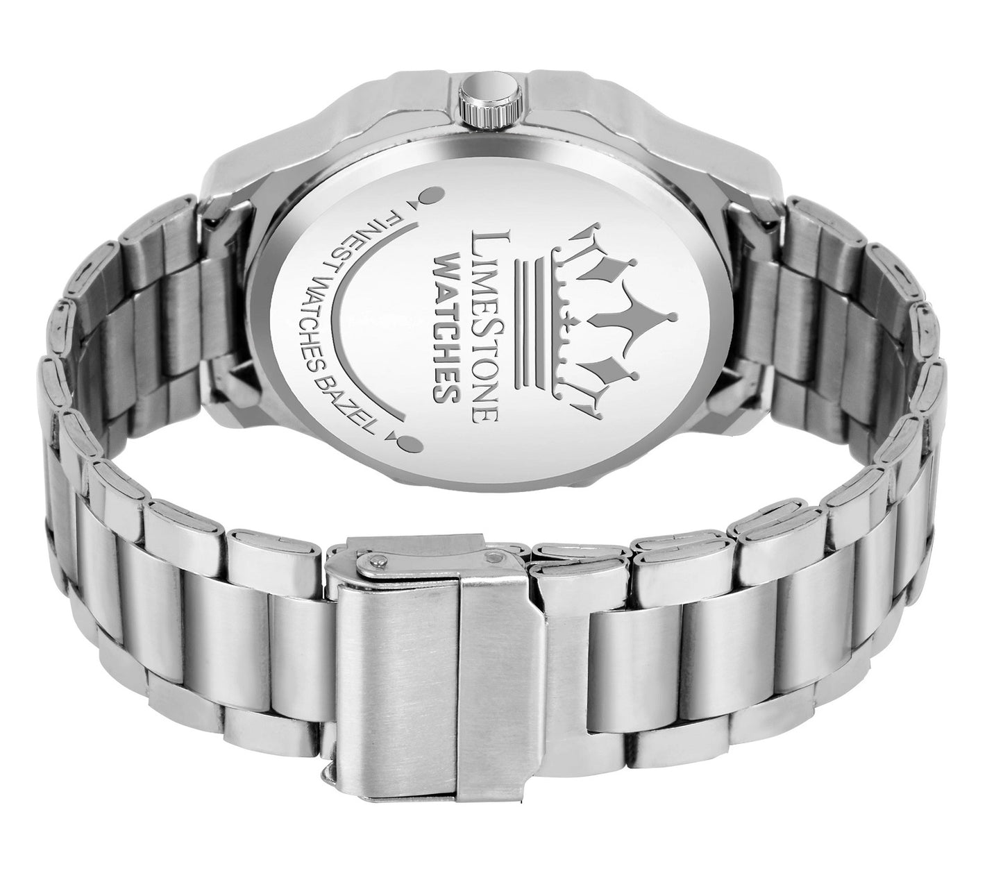 LIMESTONE OTUS Limited Day and Date Functioning Series Square Dial Boys Watch with Quartz Mevhanism Analog Watch - For Men (LS3027)